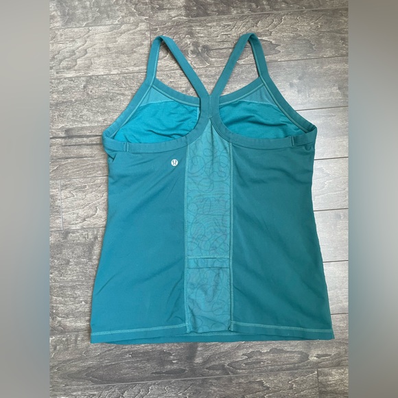 Lululemon Tank Top Teal Mesh Back - Picture 1 of 5